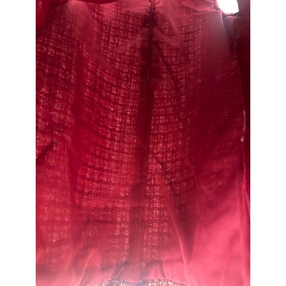 Le Mo Mo Toddler red and Gold Tweed Dress. Size 4 NWT - Picture 4 of 9